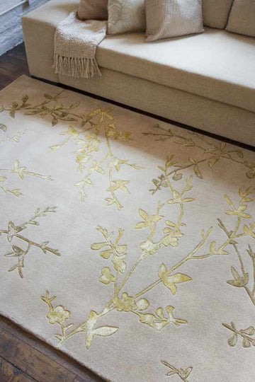 Rsiplake Transitional Dark Beige Area Rug
